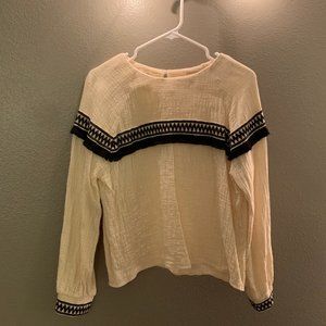 Muslin Top with Trim